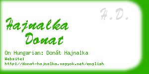 hajnalka donat business card